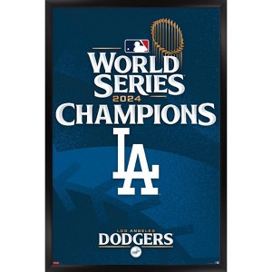 Trends International MLB Los Angeles Dodgers - 2024 World Series Team Logo Framed Wall Poster Prints - 1 of 4