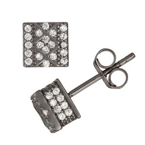 Designs By Gioelli Sterling Silver Cubic Zirconia Stud Earrings - 1 of 2