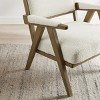 Art Leon Elegant Modern Upholstered Accent Chair with Rubberwood Frame - 4 of 4