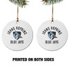 Johns Hopkins University Blue Jays Logo Porcelain Holiday Christmas Tree Ornament - 2 of 4