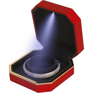 with LED Light, Small Jewelry Box for Wedding, Engagement, Proposal, Birthday and Anniversary - 1 of 4