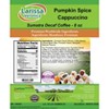 Larissa Veronica Pumpkin Spice Cappuccino Sumatra Decaf Coffee (Gourmet, Naturally Flavored, Whole Coffee Beans) (8 oz, ZIN: 569400) - 2 of 4