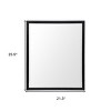HomeRoots 26" Black Framed Bathroom Vanity Mirror - 3 of 4