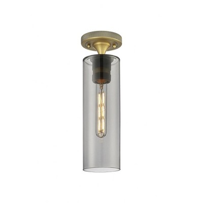 Crown Point - 1 Light Flush Mount In Industrial Style-15 Inches Tall and 3.88 Inches Wide