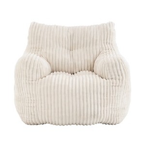 GDFStudio May Modern Corduroy 37" W Bean Bag Chair - 1 of 4