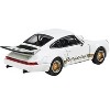 Porsche 911 Carrera RSR 3.0 Grand Prix White with Gold Stripes and Wheels 1/64 Diecast Model Car by Paragon - 3 of 4