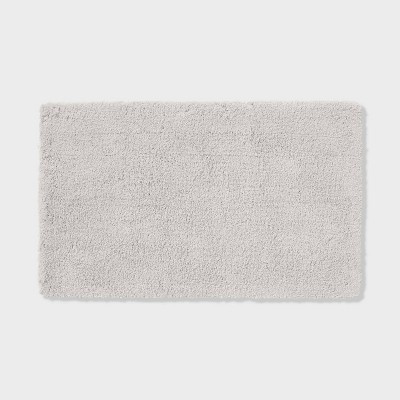 Egista Solid Color Bath Rug Ebern Designs Color: Dark Gray, Size: 43 L x 24 W