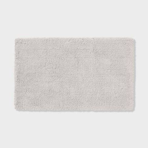 24x40 Hotel Collection Bath Rug White/Gray - Better Trends