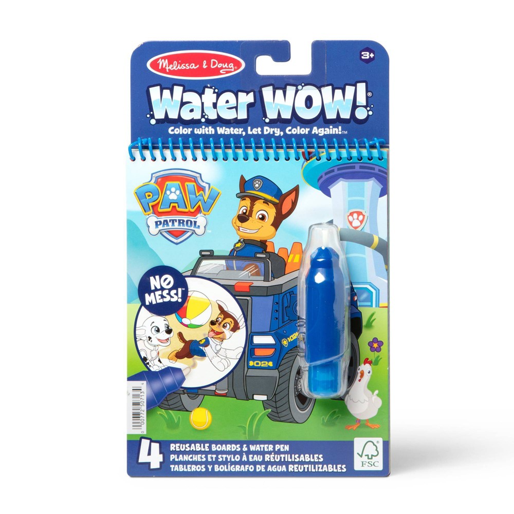 Melissa & Doug Water WOW! PAW Patrol Chase - Mess Free Coloring Book Set with Refillable Water Pen