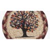 Earth Rugs Tree of Life Round Coaster – Braided Jute, Symbolic Nature Design, 5"x5" - 3 of 3