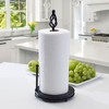 Mikasa Gourmet Basics Camille Paper Towel Holder, 16-Inch, Handcrafted Iron with Antique Black Finish, Decorative Countertop Organizer with Finial Top - 3 of 3