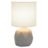 Geometric Concrete Lamp with Shade White - Simple Designs - image 2 of 4
