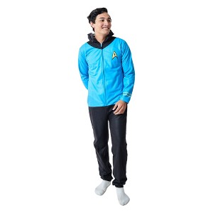 Star Trek Spock Uniform Men's Union Suit With Hood - 1 of 4
