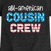 Girls' - Instant Message - All American Cousin Crew Fitted Short Sleeve Graphic T-Shirt - 2 of 4