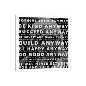 Mother Teresa Quote by Unknown Artist Unframed Wall Canvas - iCanvas - 1 of 3