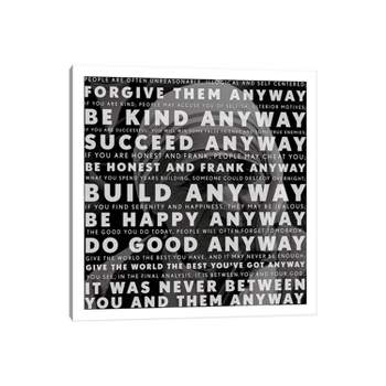 Mother Teresa Quote by Unknown Artist Unframed Wall Canvas - iCanvas