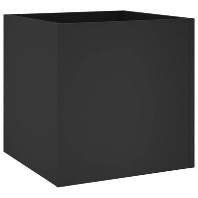 vidaXL Spacious Smoked Oak Finish Planter Box - Ideal for Indoor, Living Room, Bedroom, Office Spaces - Made from Durable Engineered Wood