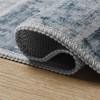 MontVoo Soft Abstract Washable Area Rug Gray Teal - 3 of 4