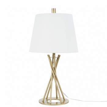 23" Gold Metal Twist Table Lamp - Nourison