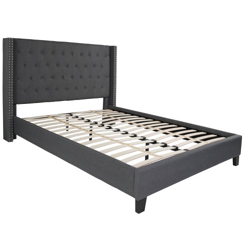 Flash Furniture Riverdale Queen Size Tufted Upholstered Platform Bed In ...