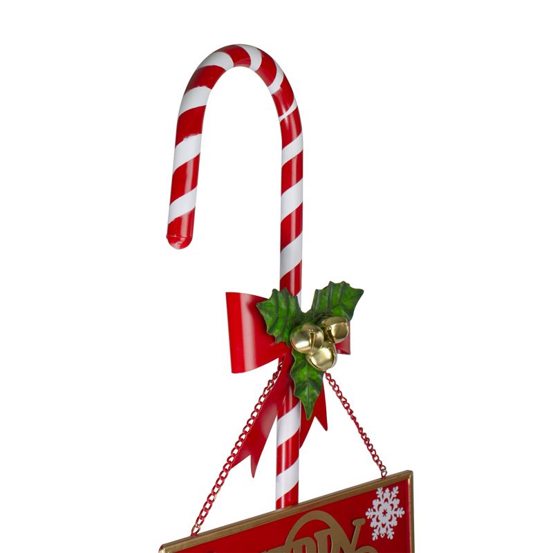 Northlight 39" Red and White Merry Christmas Outdoor Candy Cane Sign, 2 of 5