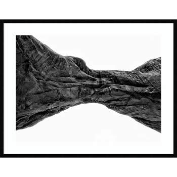41" x 32" Desert Arches V by Jenna Guthrie Framed Wall Art Print Black - Amanti Art