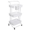 3 Tier Rolling Utility Cart Movable Storage Organizer - 4 of 4