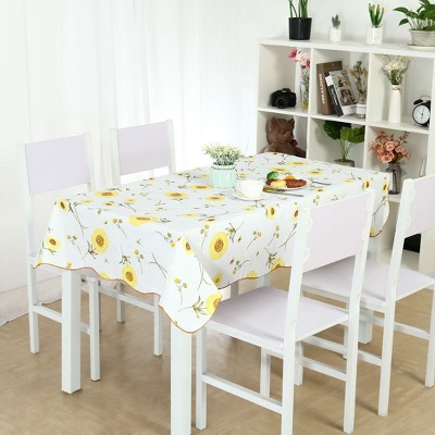 rectangular vinyl tablecloth with flannel backing