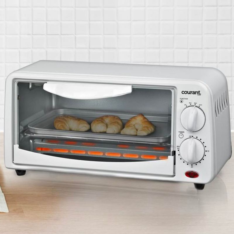 Courant Compact 2-Slice Oven with Toast, Broil & Bake Functions, 650 Watts, 4 of 5