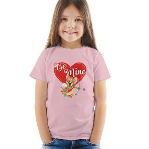 Toddler Boys' Tom And Jerry Valentine's Day Be Mine T-Shirt For Toddler Boys And Girls - 1 of 4