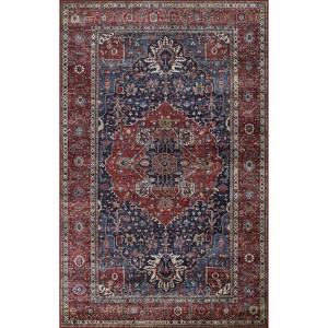 Momeni Karachi Kian Machine Loomed Rug Navy Blue - 1 of 4