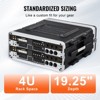 VEVOR 4U Rack Case, Standard 19 in Depth, Server Rack Cabinet with ABS Construction Handle Heavy-Duty Twist Butterfly Latches, Black - 4 of 4