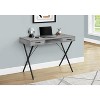 Monarch Specialties Computer Desk Home Office Laptop Left Right Set-Up Storage Drawers 42InchL Work Metal Laminate Grey Black Contemporary Modern - 2 of 4