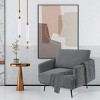 Nebula Vortex 37.5''Mid-Century Wide Accent Chair,Modern Oversized Armchair for Living Room(Yellow) - 3 of 4