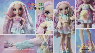 Rainbow High Styling Head Bella 33 Cm – 4-en-1 : Coiffer, Colorer, Vernir, Laver – Pour Enfants 4-12 Ans