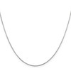 Black Bow Jewelry 0.8mm, 14k White Gold, Octagonal Snake Chain Necklace - 3 of 4