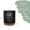 Elanze Designs Kitchen Utensil Holder With Non Slip Cork Base Large 8 Inch Ceramic Storage Crock Botanical Nature Countertop Organizer Farmhouse - 2 of 4