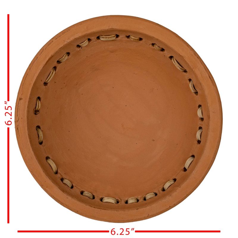 Weave Terracotta & Cane Trinket Tray - Foreside Home & Garden, 6 of 7
