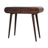 Solid Wood Console Table, Curved Edges, 2 Drawers, Nordic Legs - 4 of 4