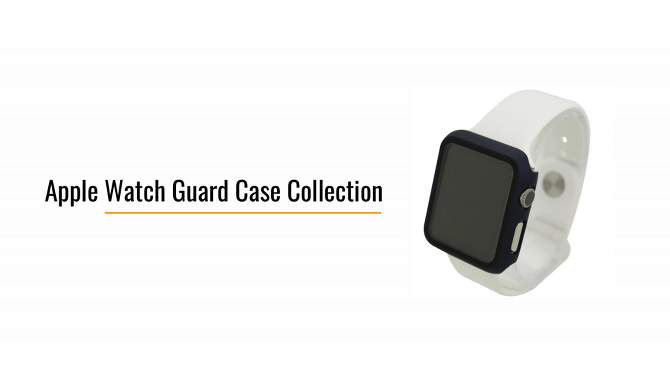 Olivia Pratt Metallic Tempered Glass Bumper for Apple Watch 1 to 7, 2 of 5, play video
