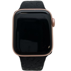 Olivia Pratt Cheetah Engraved Silicone Apple Watch Band - 1 of 4