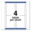 Avery Shipping Labels w/ TrueBlock Technology, Inkjet Printers, 3.5 x 5, White, 4/Sheet, 25 Sheets/Pack - 4 of 4