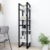 vidaXL Book Cabinet White Engineered Wood 4 tiers Shelving - 3 of 4