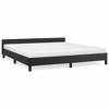 Bed Frame With Headboard Black Faux leather, plywood, engineered wood - 2 of 4