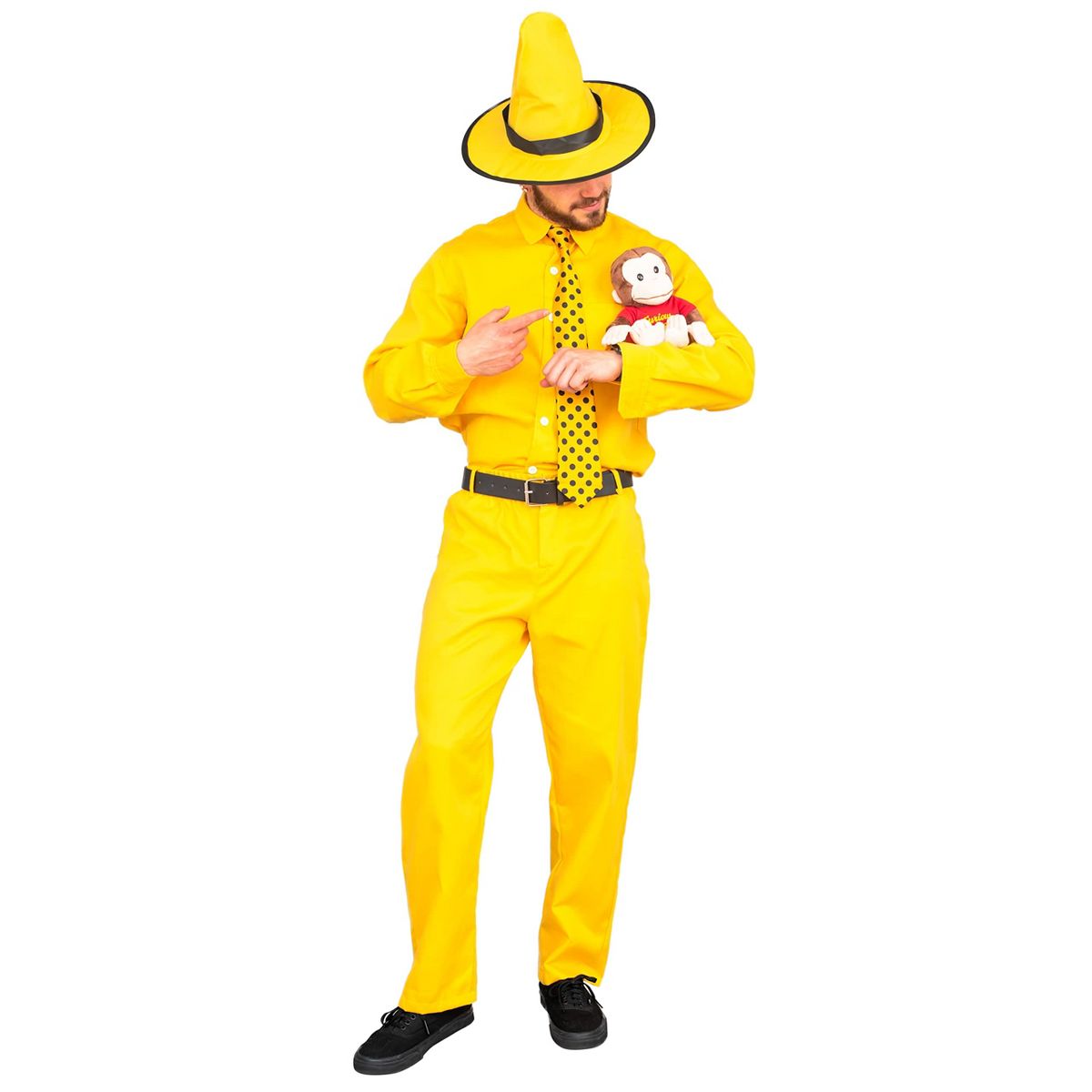 Costume Agent Man in The Yellow Hat Deluxe Costume Set - thumbnail 2