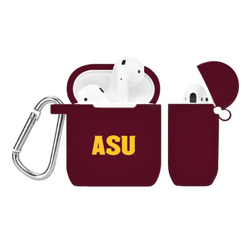 NCAA Arizona State Sun Devils Silicone Cover for Apple AirPod Battery Case, 1 of 4