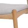 PAGED Rubberwood Dining Chairs Set of 2 Retro-Elegant Living Room Chairs with Ergonomic Backrest and Comfort Cushions for Living Room - 4 of 4