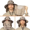 SUN CUBE Fishing Hat for Men with UV Sun Protection Wide Brim, Face Cover, Neck Flap - Hiking Safari Outdoor UPF50+ - 2 of 4