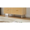 PAGED Double Dressers with Wavy Drawers Wooden Storage Cabinet with Anti-tip Device for Bedroom, Living Room - 3 of 4