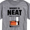 Men's - Instant Message - Whiskey is Neat Short Sleeve Graphic T-Shirt - 2 of 4